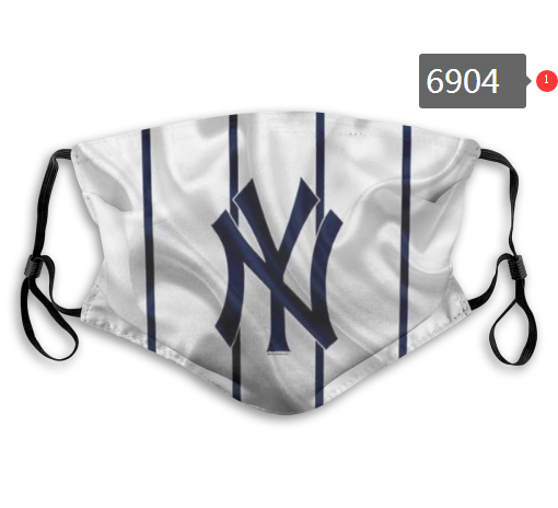 2020 MLB New York Yankees #1 Dust mask with filter->mlb dust mask->Sports Accessory